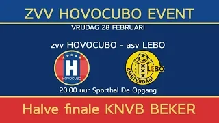 2020-02-28 Zaalvoetbal, Halve Finale Beker, Hovocubo-ASV/Lebo, Live Uitzending