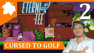 CURSED TO GOLF, le roguelite du golf ! (#2/2) - Découverte sur PC par AkiWizard