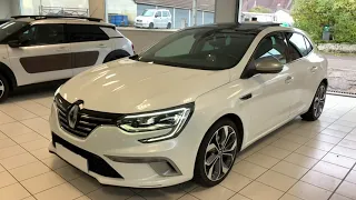 Présentation, essai statistique RENAULT MEGANE 4 1,3 TCE 140 ch BVM6 INTENS PACK GT LINE BLANC NACRE