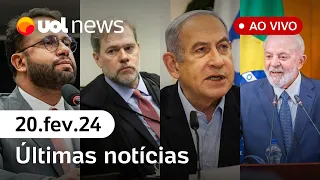 UOL News 2ª Edição com Diego Sarza, Tales, Kotscho e Henrique Vieira | PROGRAMA COMPLETO | 20/02/24