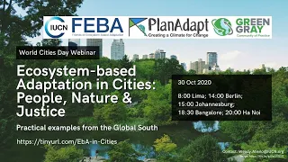 Ecosystem-based Adaptation in Cities: People, Nature & Justice - Practical examples from the Global