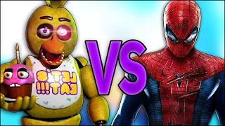 ЧИКА VS ЧЕЛОВЕК ПАУК | СУПЕР РЭП БИТВА | Amazing Spiderman ПРОТИВ Chica FNAF