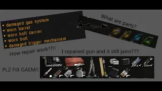 S.T.A.L.K.E.R G.A.M.M.A How to repair guns and what repair kits to use OUTDATED!!!(read description)