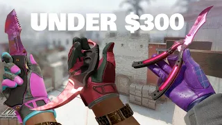 Top 10 BUDGET Knife & Glove Combos in CS2 | Under $300! (PHENOMENAL)