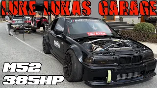 LUKE LUKAS GARAGE| E36 TURBO | ZÁVODY DO VRCHU BOKEM? | DRIFTEM AŽ DO CÍLE | M52b25tu 385hp 503Nm