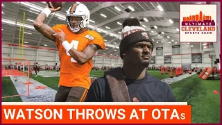 Deshaun Watson throws for the first time in public during Day One of Cleveland Browns OTAs