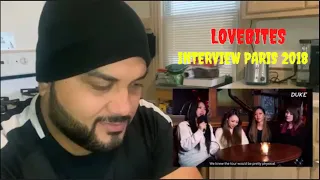 LOVEBITES - Interview Paris 2018 (REACTION)