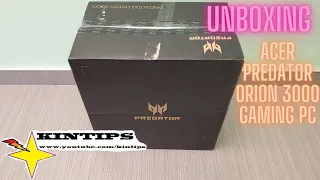 Unboxing Acer Predator Orion 3000 2021 PO3-620 Gaming PC i7-10700 RTX 2060 16GB DDR4 512 SSD 1TB HDD