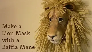 Lion Mask With Raffia Mane