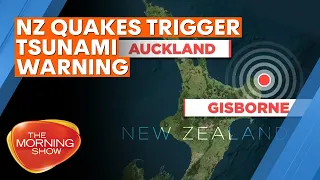 New Zealand earthquakes trigger tsunami warning | 7NEWS