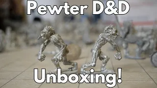 Pewter Dungeons and Dragons Miniatures Ebay Unboxing