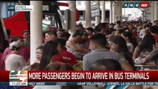 Passengers flock to bus terminals for Holy Week break