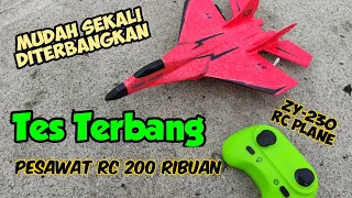 Tes pesawat rc murah 200 ribuan, mudah diterbangkan