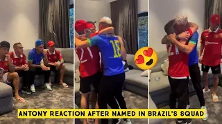 😍 Antony Emotional Reaction after being called up in Brazil’s squad for the World Cup 🇧🇷🇶🇦