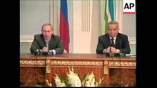 UZBEKISTAN: RUSSIAN PRESIDENT PUTIN VISIT