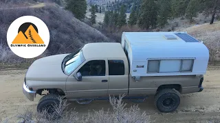 Alaskan pop up truck camper & 2nd gen Dodge Cummins 4x4 road trip - Overland