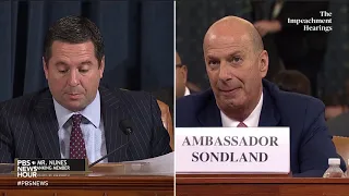 WATCH: Sondland testimony provides ‘zero evidence’ of Trump crimes in Ukraine, Nunes says