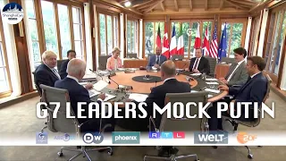 'We've got to show them our pecs!' MOMENT G7 leaders mock bare-chested horseback rider Putin