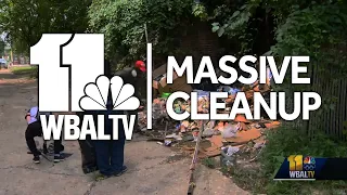 Grassroots conservative activist gets volunteers to clean up west Baltimore