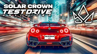 EXPLORANDO CARROS E A ILHA DE HONG KONG COM O NISSAN GTR R35 | TEST UNLIMITED SOLAR CROWN (DEMO PC)