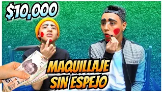 SI TE MAQUILLAS SIN ESPEJO GANAS $10,000 | Lapizito y Lapizin