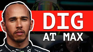 Lewis Hamilton Takes Subtle Dig At Max Verstappen