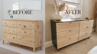 DIY Cane Dresser | Ikea Hack TARVA Dresser Makeover