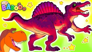 Learn Dinosaurs for Kids | Dinosaur Cartoon videos | T-Rex Spinosaurus | Club Baboo dinasours