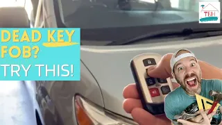 🍒 How to Start Your Car (Toyota Sienna) when the Key Fob is Dead➔ Easy & Fast Solution