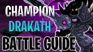 AQW How To Beat Champion Drakath (Battle Guide) | /join championdrakath