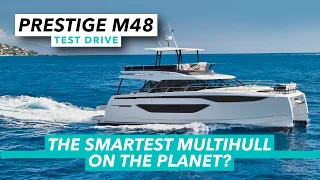 Prestige M48 sea trial review | The smartest multihull on the planet? Motor Boat & Yachting