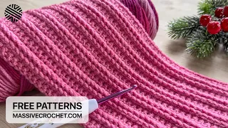 SUPER EASY & FAST Crochet Pattern for Absolute Beginners! 👌 Crochet Stitch for Baby Blanket & Bag