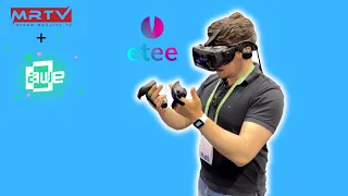 AWE USA 2023 | Precise Fingertracking With etee Controllers! Perfect For VR Chat?!