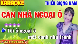 ✔️ CĂN NHÀ NGOẠI Ô ❖ KARAOKE Thiếu Giọng Nam | Tuyệt Đỉnh Bolero ➤ Song ca cùng Dạ Thảo My