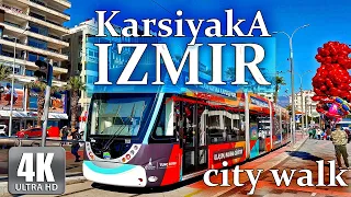 Walking tour of the city 4K - HDR  60 fps | Izmir 🇹🇷 | Karsiyaka