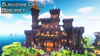 Minecraft 1.19: How to build a Medieval Blackstone Castle | Tutorial