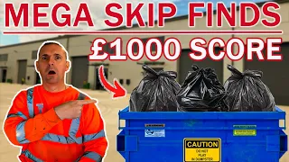 DUMPSTER DIVING UK MEGA SKIP FIND £1000 SCORE UNBELIEVABLE WASTE NOT WANT NOT.