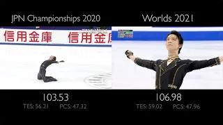 Yuzuru Hanyu Sp - Let Me Entertain You | JPN Championships vs Worlds
