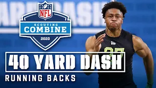 Running Backs Run the 40-Yard Dash at the 2020 NFL Scouting Combine