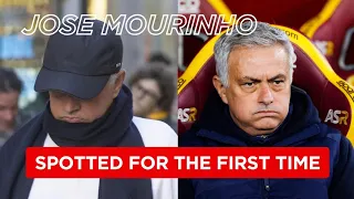 For the first time since Roma's sacking, Jose Mourinho was spotted