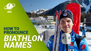 Beijing 2022: Biathletes Pronouncing Their Names