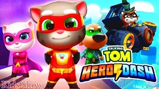 Говорящий Том: Погоня Героев Серия 2. Новая классная игра с Томом! Супергерои против енотов!