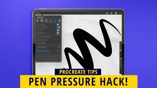 Pen Pressure HACK In Procreate (Procreate Tutorial)