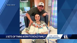 Boaz family births 2 sets of twins