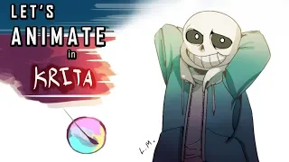 Let's Animate in Krita! | Sans Timelapse