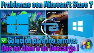 MICROSOFT STORE NO ABRE O NO DESCARGA 🖥️ Solucionar errores en apps y juegos de la Tienda Windows 10