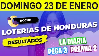 Sorteo 9PM Loto Honduras, La Diaria, Pega 3, Premia 2, Domingo 23 de Enero del 2022 | Ganador 😱🤑💰💵