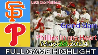 Phillies vs. San Francisco Giants (05/28/24)  EXTRA INNINGS GAME HIGHLIGHTS | MLB Season 2024