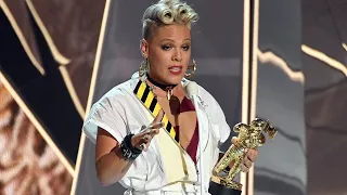 Pink Delivers Heartbreaking Yet Empowering Speech About Daughter Willow at VMAs -- Watch!