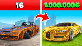 Von 1€ AUTO zu 1.000.000€ AUTO in GTA 5!